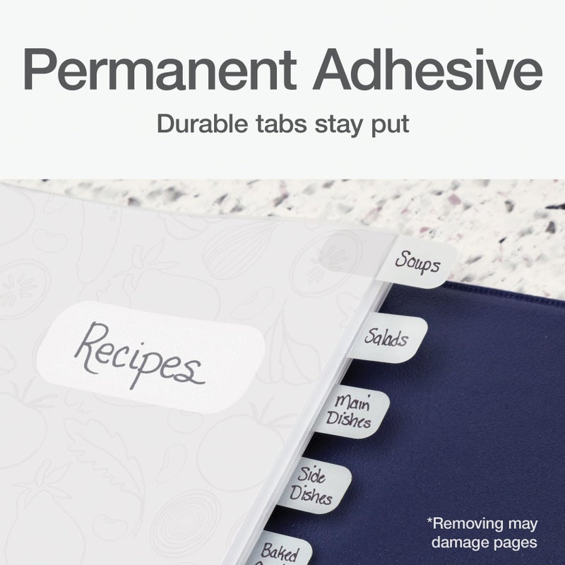 Redi-Tag, RTG31010, Permanent Stick Write-On Index Tabs, 416 / Pack, White, (Pack of 1) - Image 4